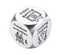 Creative Decision Dice, Date Night Game Couples, Funny Novelty Gift Toy, Unique Roll-Based Idea Generator, Set of 2 Dice for Romantic Surprises, Valentine's Day Entertainment Adults.63 inches