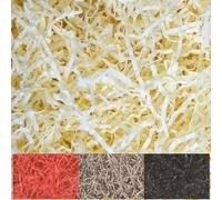 Creative Deco 200g Cream Kraft Shredded Tissue Paper | Basket Box Hamper