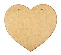 Creative Deco 4 x Wooden Hearts for Crafting | 150 x 130 x 3-4 mm | Craft Cutout Blank Shape Plaques | MDF Board Signs Heart Shapes | Perfect for Arts & Crafts, Painting, Varnishing, Decorating