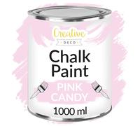 Creative Deco Baby Pink Chalk Paint for Furniture | 1L | Light Pink Powder