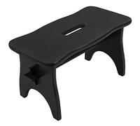 Creative Deco Black Wooden Small Foot Step Stool Chair Rest