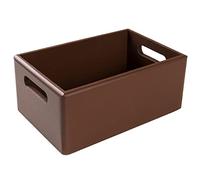 Creative Deco Brown Large Wooden Crate with Handles | 30 x 20 x 13 cm (+/-1