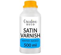 Creative Deco Clear Varnish for Craft, Water Based Varnish, Acrylic Sealer