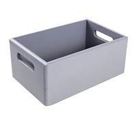 Creative Deco Grey Large Wooden Crate with Handles | 30 x 20 x 13 cm (+/-1 cm) | Easter Storage Box Natural Wood | Open Decorative Gift Box Wooden Crates for Kitchen Home Storage Documents