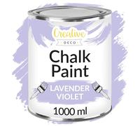 Creative Deco Lavender Chalk Paint for Furniture | 1L | Violet Lilac Light