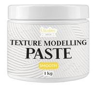 Creative Deco Modelling Paste | 1 kg | White Fine Texture Paste | Acrylic Paint Structural Medium for Art Project, DIY, 3D Effect, Structure, Texture