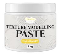 Creative Deco Modelling Paste Fine-Grained | 1 kg | White Texture Medium for Art Project, DIY, 3D Effect, Structure With Acrylic Paint