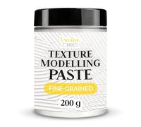 Creative Deco Modelling Paste Fine-Grained | 200g | White Paste | Texture Paste Acrylic Paint Structural Paste Medium for Art Project, DIY, 3D Effect, Structure, Texture