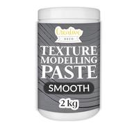 Creative Deco Modelling Paste Smooth Paste | 2 kg | Dark Grey Paste | Texture Paste Acrylic Paint Structural Paste Medium for Art Project, DIY, 3D Effect, Structure, Texture