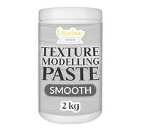 Creative Deco Modelling Paste Smooth Paste | 2 kg | Grey Paste | Texture Paste Acrylic Paint Structural Paste Medium for Art Project, DIY, 3D Effect, Structure, Texture