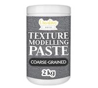 Creative Deco Modelling Paste Thick Coarse Paste | 2 kg | Dark Grey Paste | Texture Paste Acrylic Paint Structural Paste Medium for Art Project, DIY, 3D Effect, Structure, Texture