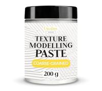 Creative Deco Modelling Paste Thick Coarse Paste | 200g | White Fine Paste | Texture Paste Acrylic Paint Structural Paste Medium for Art Project, DIY, 3D Effect, Structure, Texture