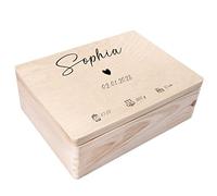 Creative Deco Personalised Baby Memory Box - Heart | Custom Keepsake Boxes
