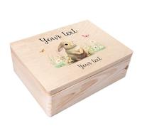 Creative Deco Personalised Baby Memory Box - Rabbit | Custom Keepsake Boxes