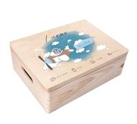 Creative Deco Personalised Baby Memory Box - Raccoon Boy