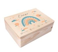Creative Deco Personalised Baby Memory Box - Rainbow