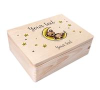 Creative Deco Personalised Baby Memory Box - Teddy Bear