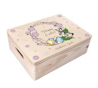 Creative Deco Personalised Easter Gifts for Kids, Adults, Women, Men, Girls or Boys - Easter Bunny Eggs | Unique Any Text Wish Custom Gift Box Present | Customised Wooden Box | Keepsake/Decoration