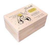 Creative Deco Personalised First Holy Communion Gift for Girls or Boys - IHS | Unique Custom Boxes | Customised Wooden Storage Box with Hinged Lid | Perfect as a Keepsake or Decoration | UV Print