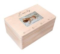 Creative Deco Personalised Photo Baby Memory Box