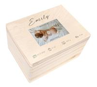 Creative Deco Personalised Photo Baby Memory Box