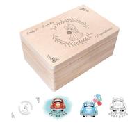 Creative Deco Personalised Weddding Gift | Any Text Gifts for Bride and Groom | Unique Wish Custom Gift Box also for Anniversaries | Customised Wooden Storage Box | Keepsake/Decoration