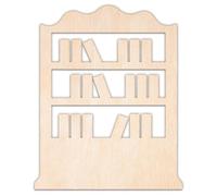 Creative Deco Personalised Wooden Plywood Cutout Shape Hobby | Bookcase | Size 5-100 cm | 3mm Thickness | Laser Cut Wall Decoration Decoupage