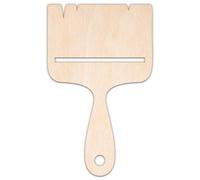 Creative Deco Personalised Wooden Plywood Cutout Shape Hobby | Brush | Size 5-100 cm | 3mm Thickness | Laser Cut Wall Decoration Decoupage