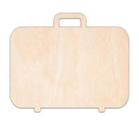 Creative Deco Personalised Wooden Plywood Cutout Shape Hobby | Carry-On Bag | Size 5-100 cm | 3mm Thickness | Laser Cut Wall Decoration Decoupage