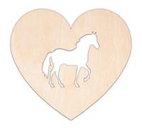 Creative Deco Personalised Wooden Plywood Cutout Shape Hobby | Horse | Size 5-100 cm | 3mm Thickness | Laser Cut Wall Decoration Decoupage