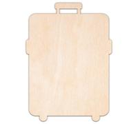 Creative Deco Personalised Wooden Plywood Cutout Shape Hobby | Suitcase | Size 5-100 cm | 3mm Thickness | Laser Cut Wall Decoration Decoupage