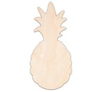 Creative Deco Personalised Wooden Plywood/MDF Cutout Shape Fruits | Pineapple | Size 5-60cm | 3mm Thickness | Laser Cut Wall Decoration Decoupage