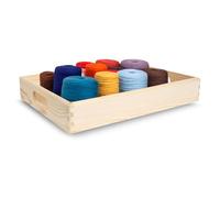 Creative Deco Small Wooden Crate with Handles | 40 x 30 x 6.5 cm
