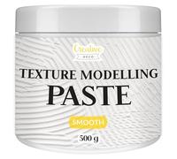 Creative Deco Texture Paste Smooth 500 g | White Filler for Acrylic Painting | Modelling Paste for Art Projects, Acrylic Paint, DIY, 3D Effects, Textures | Easy to Apply with Palette Knife
