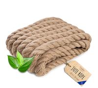 Creative Deco Thick Heavy Duty Jute Rope Natural Brown | 20mx30mm | Twisted