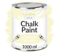 Creative Deco Vanilla Yellow Chalk Paint for Furniture | 1L