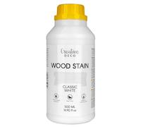Creative Deco Water Based White Wood Stain Indoor | 500ml | Varnish