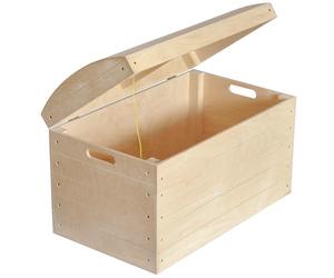 Creative Deco Wooden Storage Box Pirate Treasure Chest | 56.5x33x36.5cm