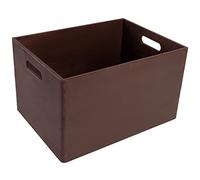 Creative Deco XXL Brown Wooden Crate with Handles | 39 x 29 x 23 cm (+/- 1 cm) | Natural Wood Easter Storage Box | Gift Box Wooden Crates for Clothes Kitchen Home Storage Documents