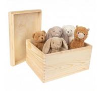 Creative Deco XXL Large Plain Wooden Storage Box | 40x30x22 cm (+/-1 cm)