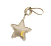 Creative Design 3D Star PU Leather Bag Charm Stylish Bag Pendant for Fashion Accessories Styles and Projects Star Keychain