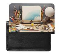 Creative Desk Passport Cover Protector Rfid Blocking Passport Holder Id Card Holder Secure Travel Wallet Organizer for Passport Tickets Credit Cards, style, One Size