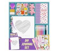 Creative Diary Craft Set for Teen Girls Birthday Gifts Includes Journal Sticker Tape Colored Pen Scrapbooking Accessory Arts and Kits