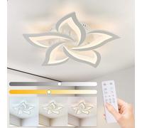 Creative Dimmable LED Ceiling Light, 24W 2400lm, Modern Petal LED Ceiling Lamp, Dimmable 3000K - 6000K, Acrylic Panel Ceiling Lights for Living Room, Children's Room, Bedroom Φ58 [Energy Class A++]