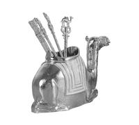 Creative Dinnerware Set Decorative Camels Base Holder with Spoon for Coffee, Fruit, Dessert, Stirring, Mixing, Sugar, Cake Dessert Organizers with