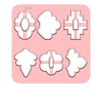 Creative Diy Clay Cutting Template Hollow Soft Clay Cutting Tool for Clay Artists Working on Pottery and Sculpture (009)