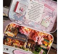 Creative Diy Miniature Dollhouse Kit, Easy Assemble Box Theater Charming Look Mini Dollhouse Fun Craft Diy Box Theater for Home Display (Q-007)