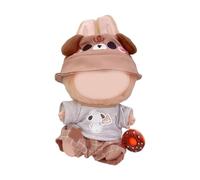 Creative Doll Clothes 17cm Plush Doll Accessory Easy Change Design Child Safe Fabric For Kids Pretend Play Wear Anime Costume