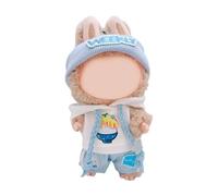 Creative Doll Clothes 17cm Plush Doll Accessory Easy Change Design Child Safe Fabric For Kids Pretend Play Wear Anime Costume