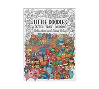 Creative Doodle Art Coloring Books, Doodle Tracing Book